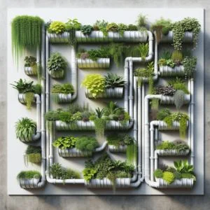 Gutters for vertical gardens